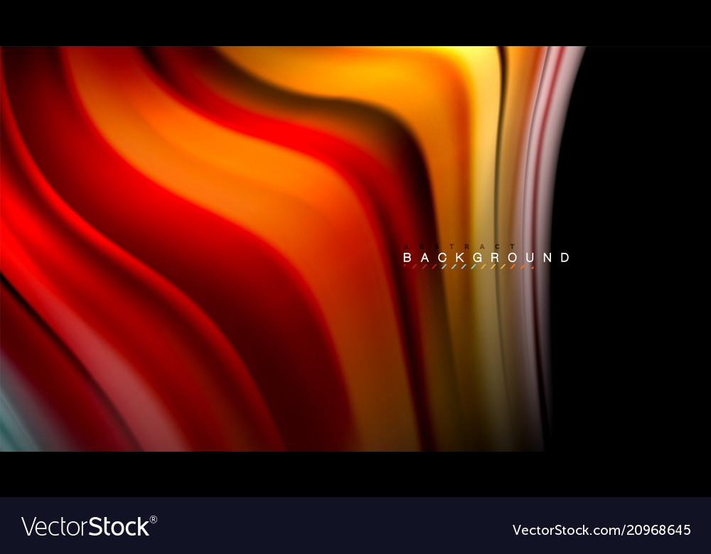 Fluid Color Waves Abstract