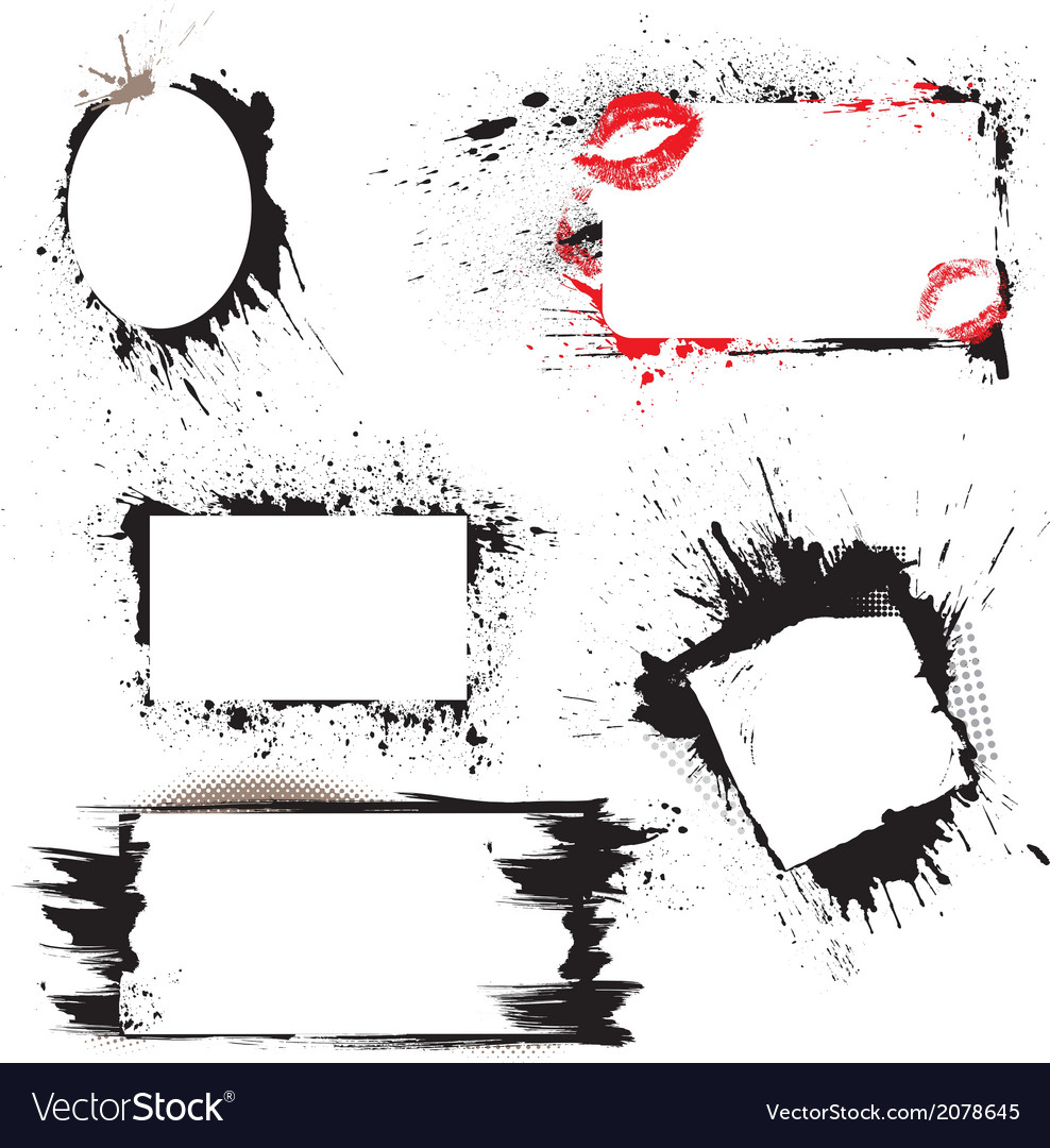 Grunge Ink Splatters & Blots
