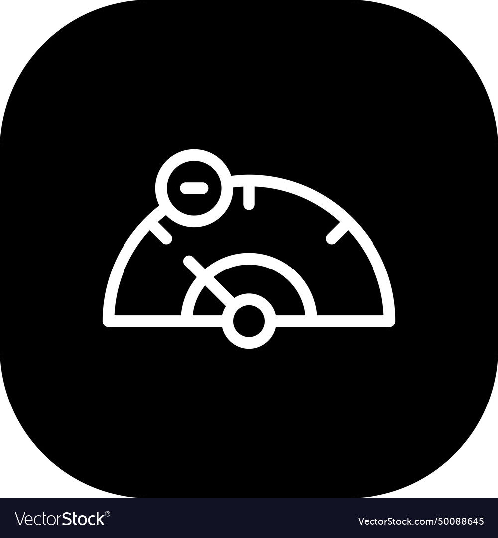 Negative key performance indicator icon vector image Negative key performance indicator icon