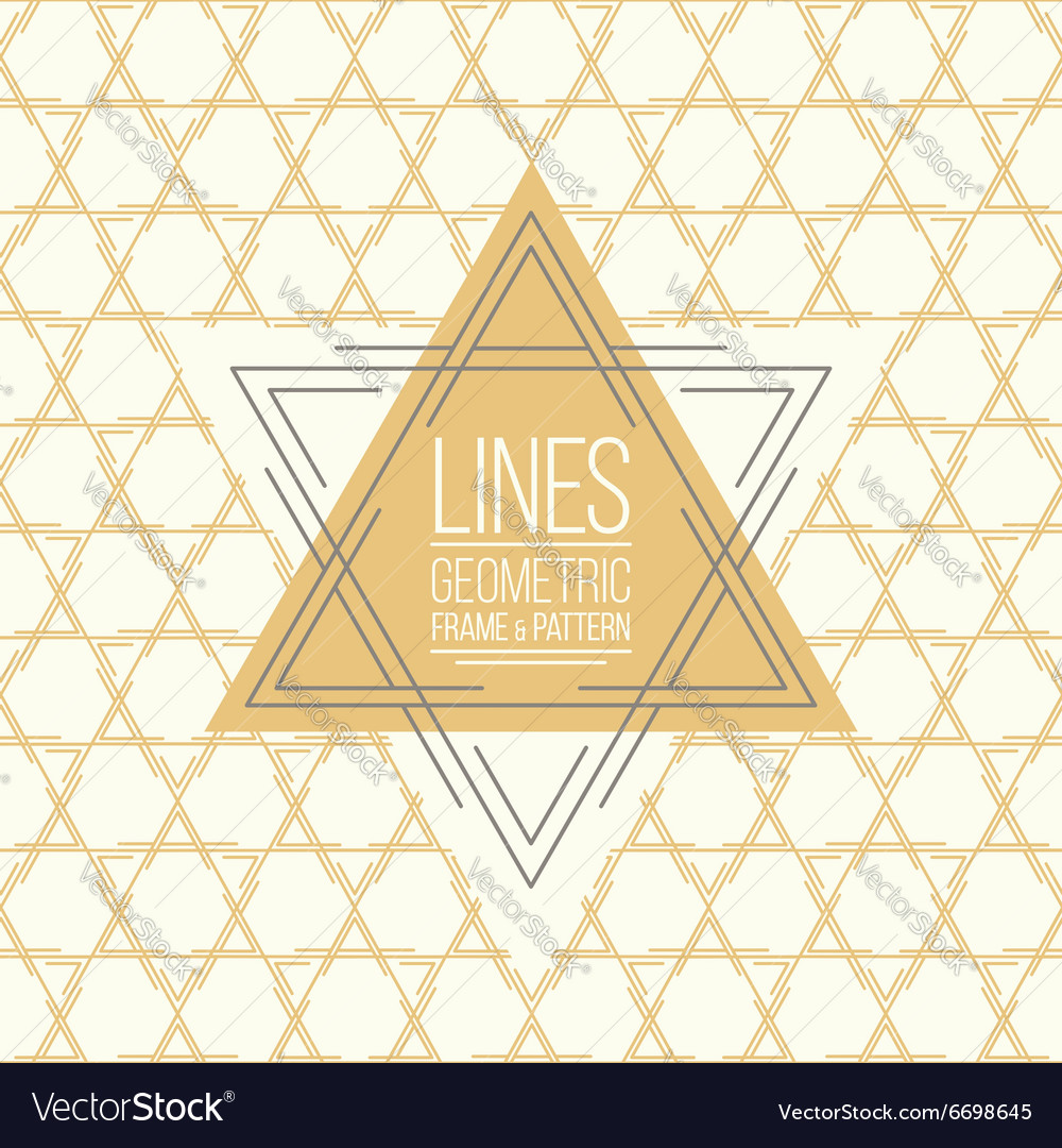 Set aus Linienmuster und linearem Rahmen