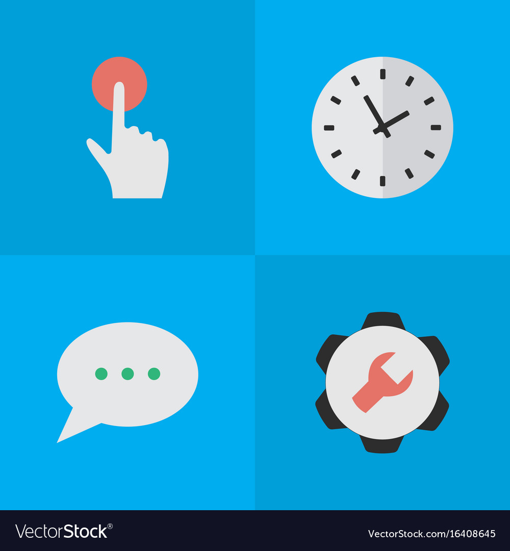 Set of simple interface icons