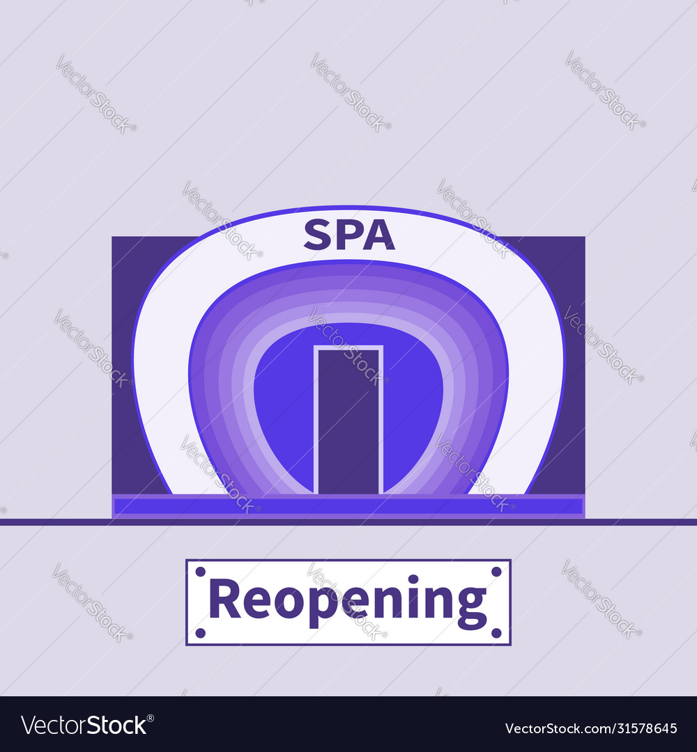 Spa Salon Wiedereröffnung nach Virus covid19 pandemic Vector Image Spa Salon Wiedereröffnung nach Virus covid19 pandemic