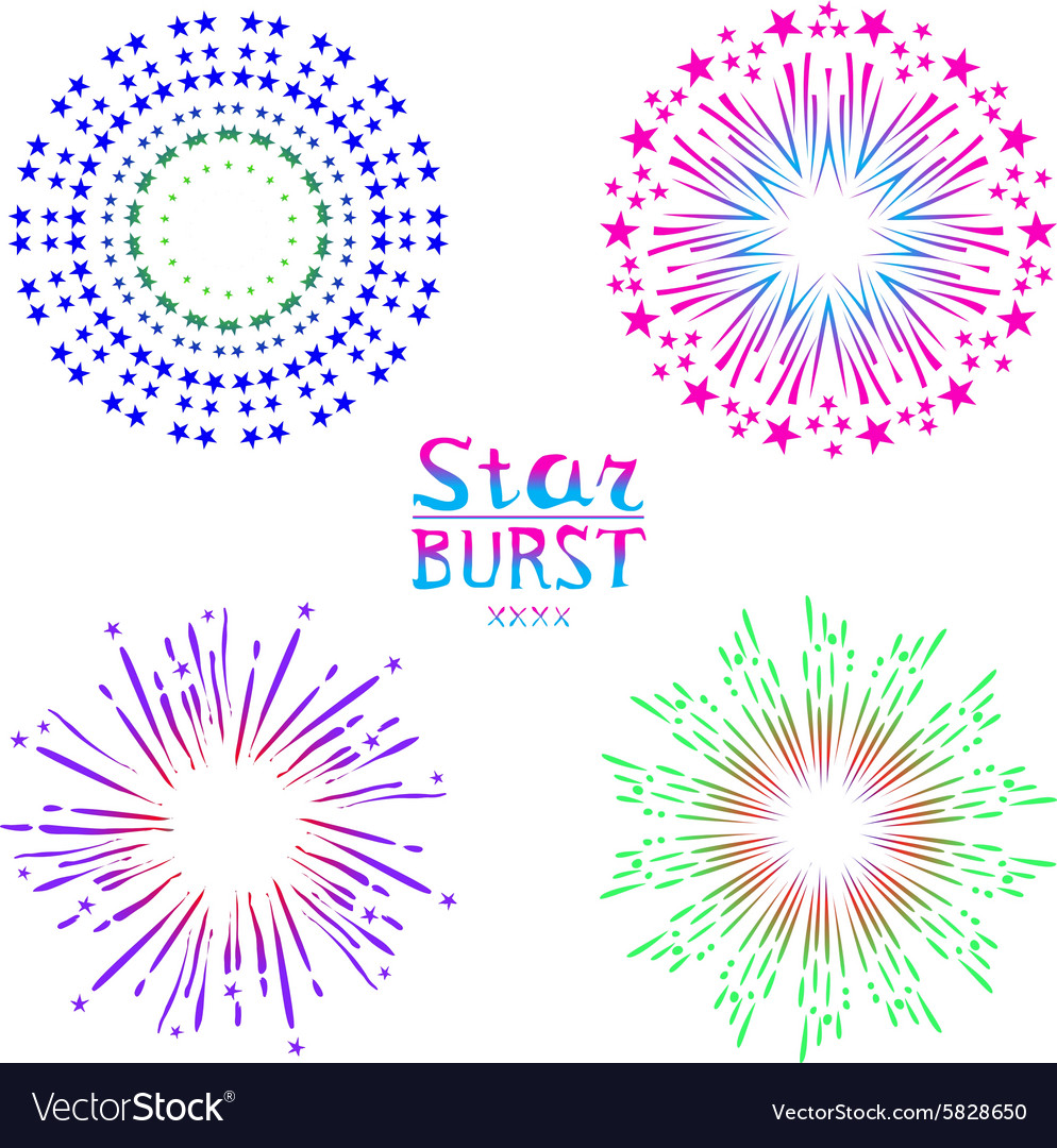 Background design with abstract fireworks