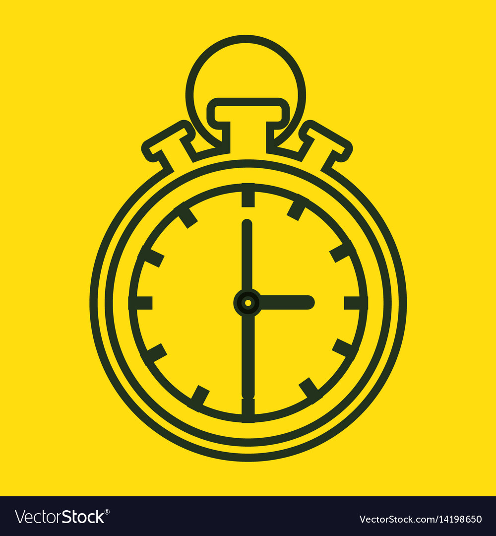 Chronometer device isolated icon