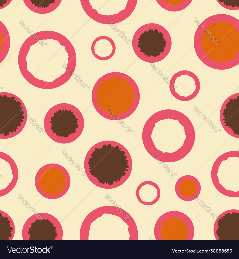 Colorful dots seamless repeat pattern print