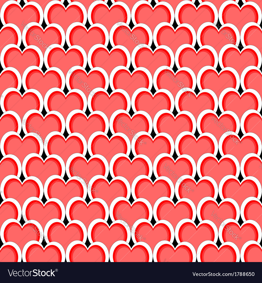 Design seamless red heart diagonal background