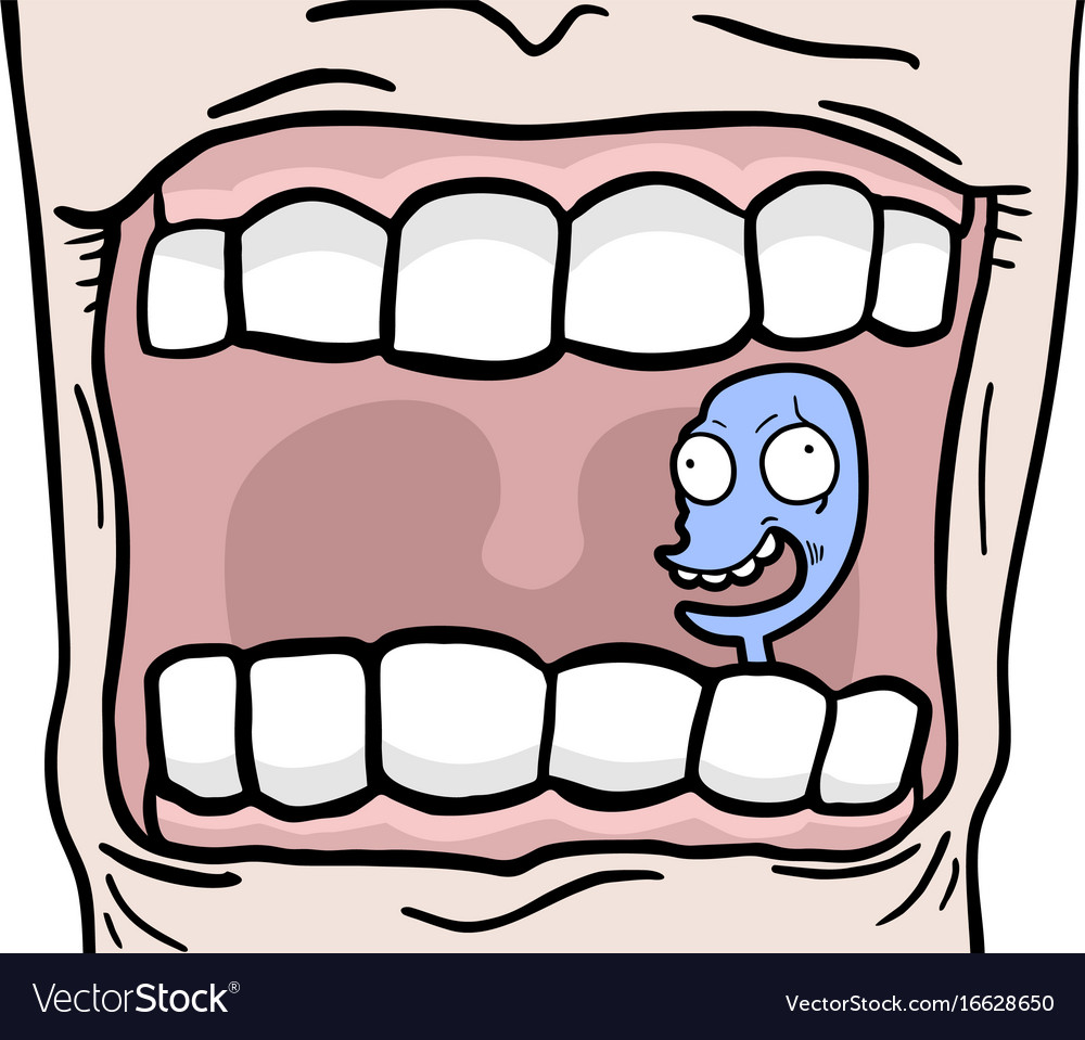 Distressed Puppet in Open Mouth