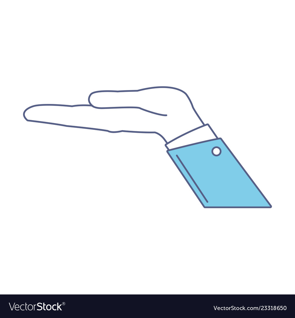 Flat hand icon Royalty Free Vector Image - VectorStock