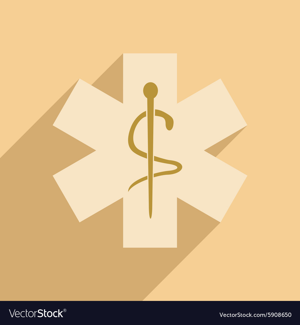 Flat with shadow icon and mobile application logos