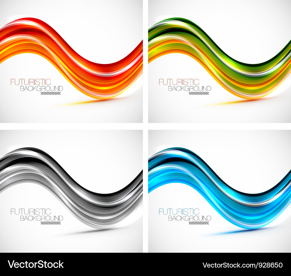 Futuristic wave background Royalty Free Vector Image