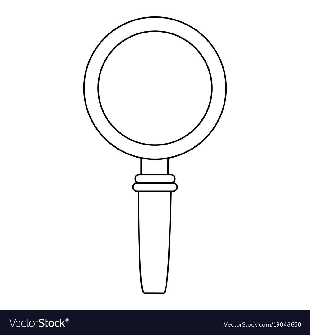 Magnifying glass symbol Royalty Free Vector Image