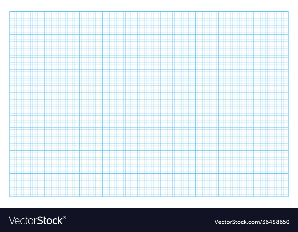 Millimeter graph paper grid abstract squared vector image Millimeter graph paper grid abstract squared
