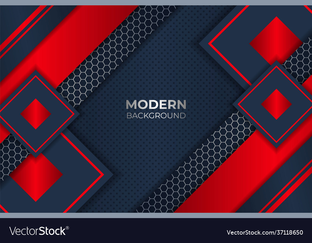 Modern diagonal overlapped layers composition