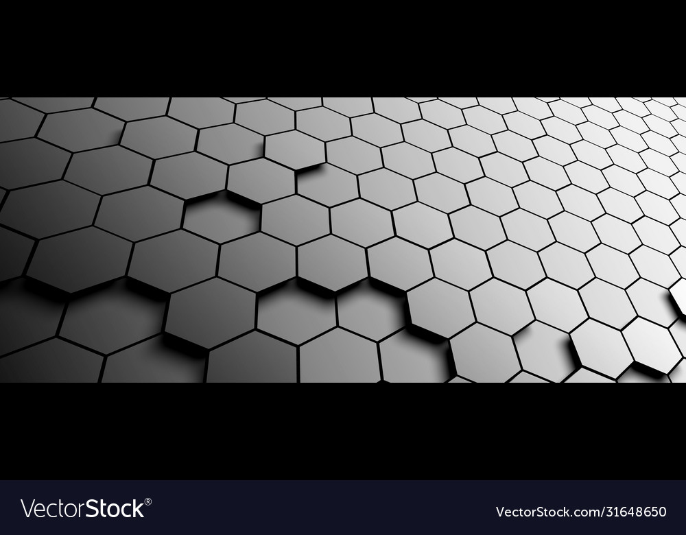 Pattern hexagon background abstract vector image Pattern hexagon background abstract