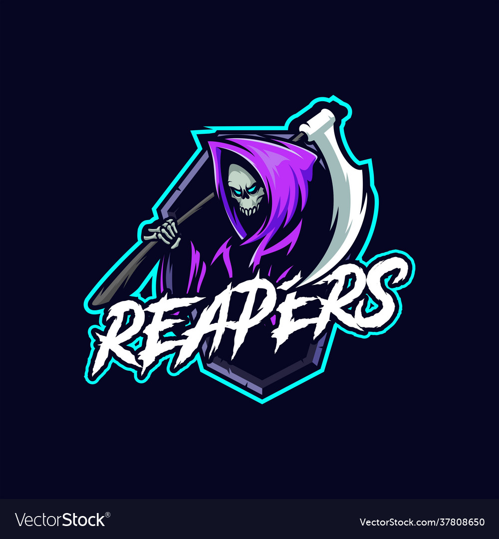 Reapers mascot esport logo Royalty Free Vector Image