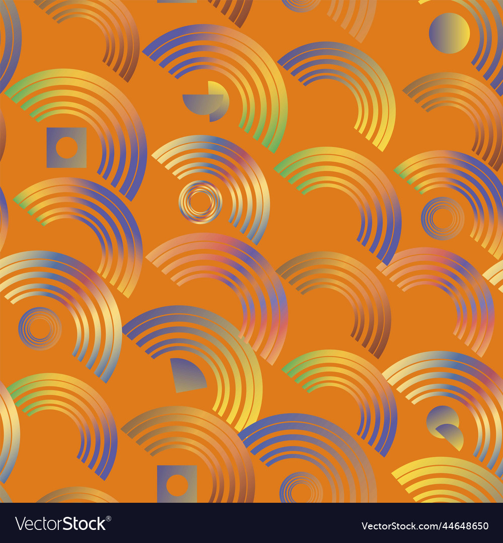Seamless pattern with different colored geometric vector image Seamless pattern with different colored geometric