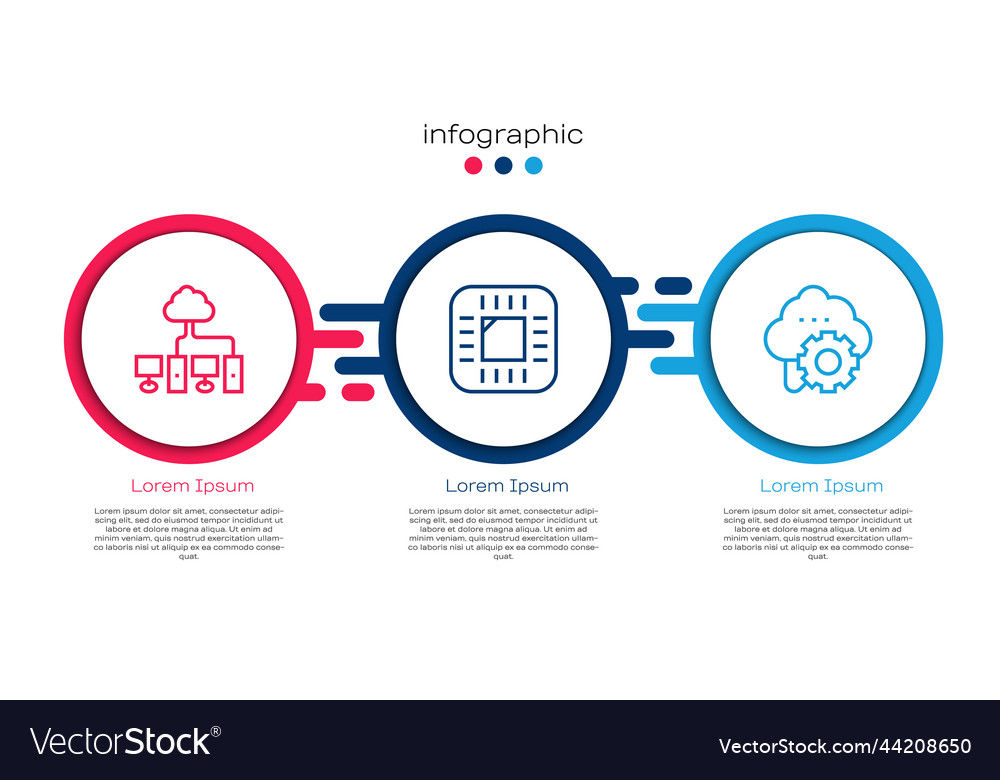 Zeilenrechner-Netzwerkprozessor mit cpu einstellen vector image Zeilenrechner-Netzwerkprozessor mit cpu einstellen