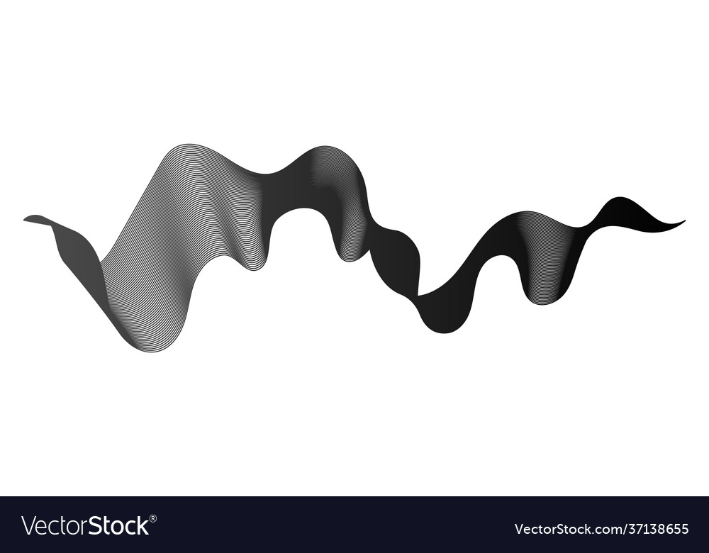 Abstract backdrop with wave gradient lines