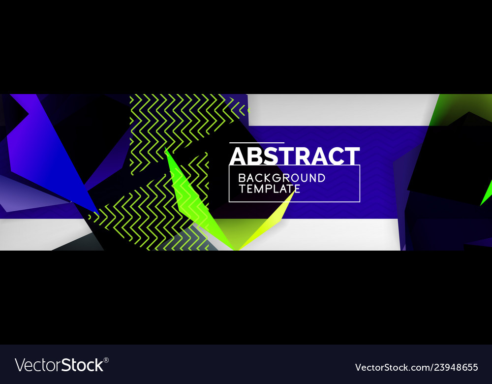 Dark 3d triangular low poly shapes abstract Vector Image Dark 3d triangular low poly shapes abstract