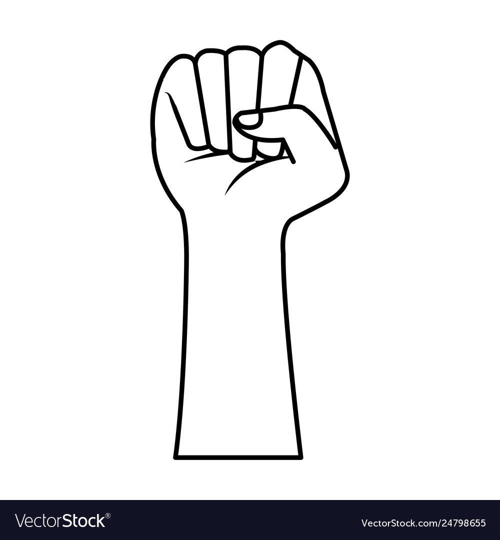 Hand human fist icon