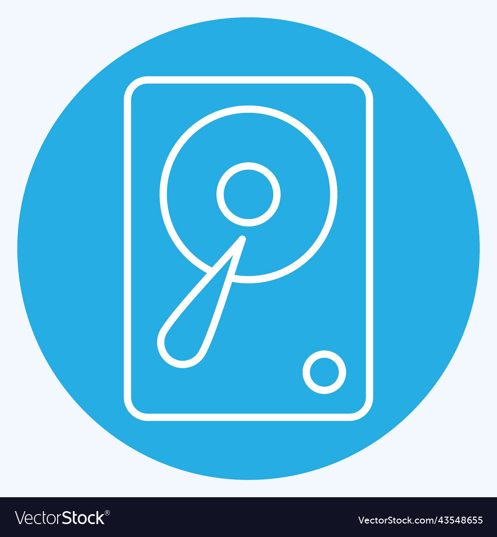 Icon hardisk suitable for computer components Vector Image Icon hardisk suitable for computer components