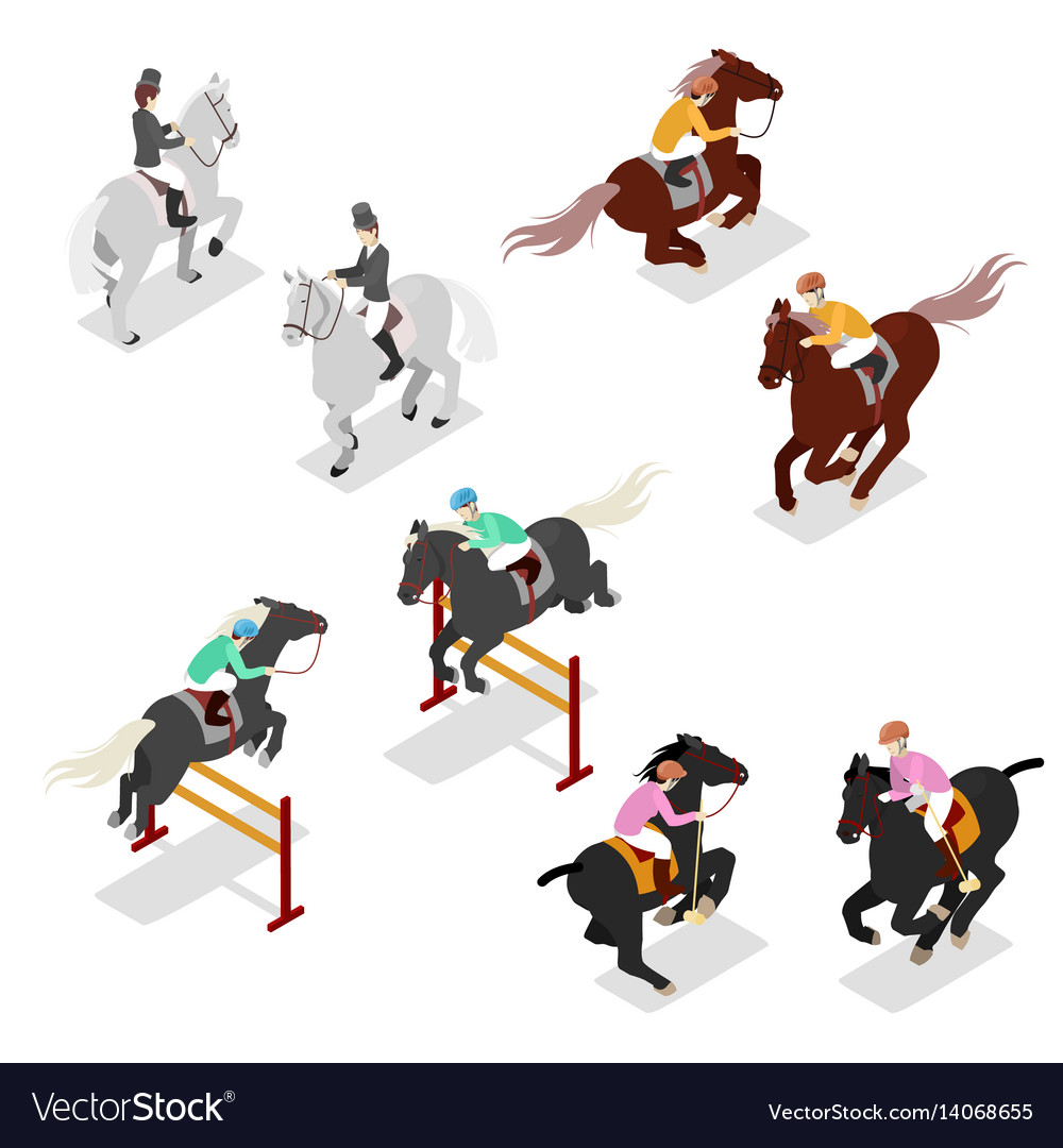 Isometric equestrian sports - polo dressage