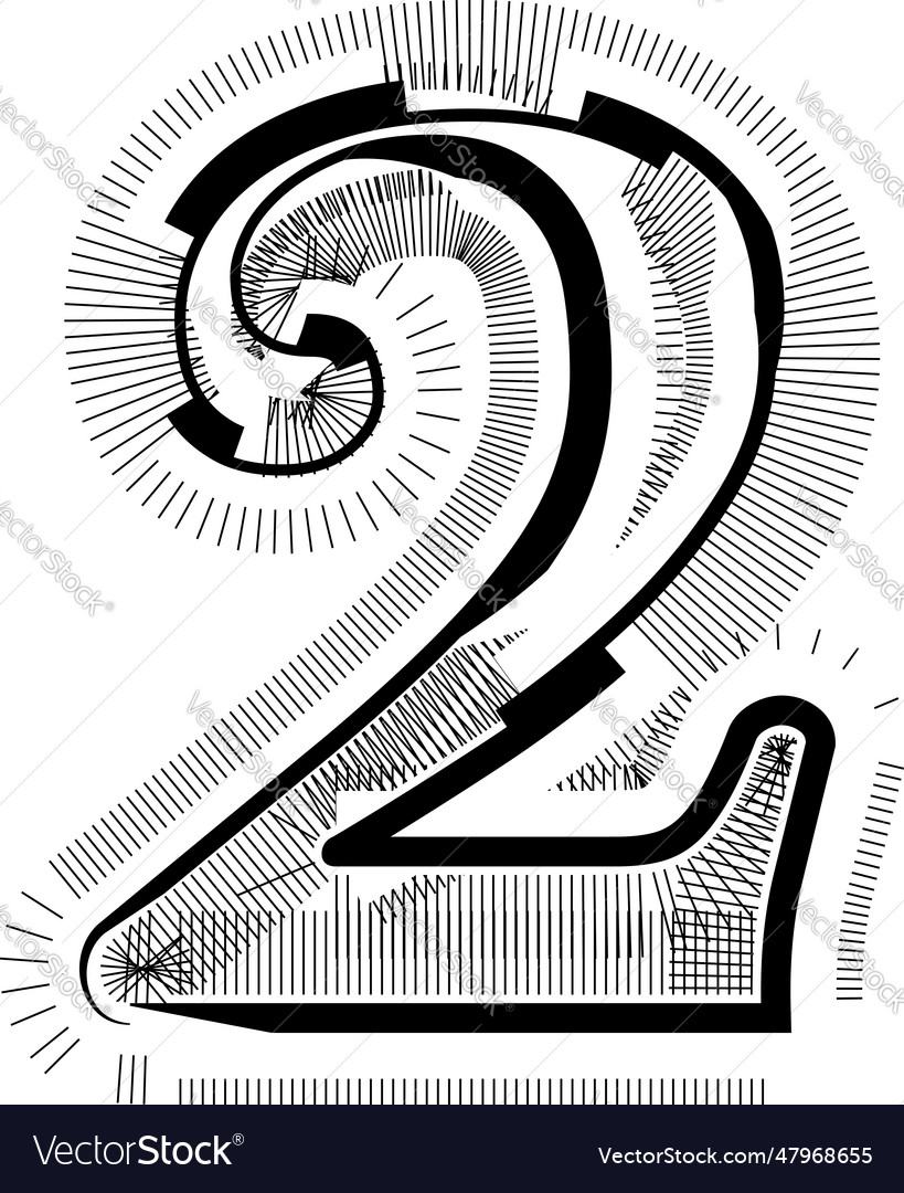 Modern abstract striped design with lines number 2 vector image Modern abstract striped design with lines number 2