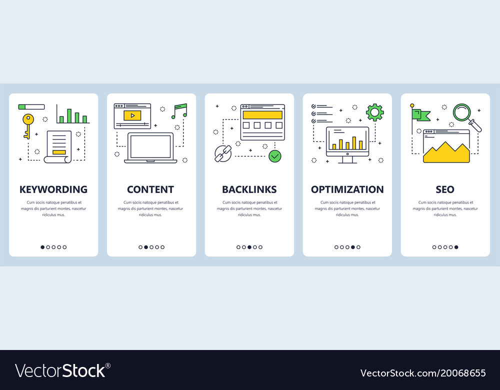 Modern thin line keywording concept web