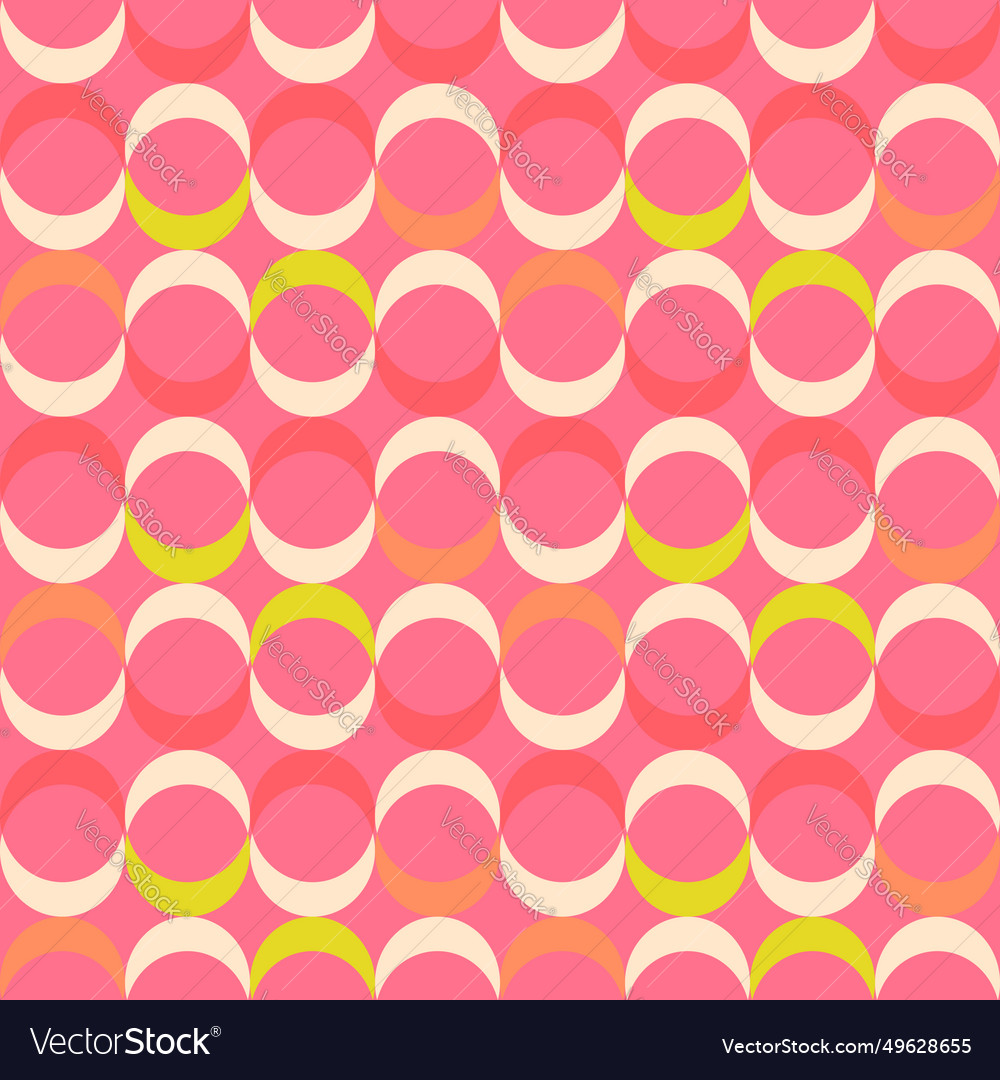 Seamless abstract geometric pattern retro style