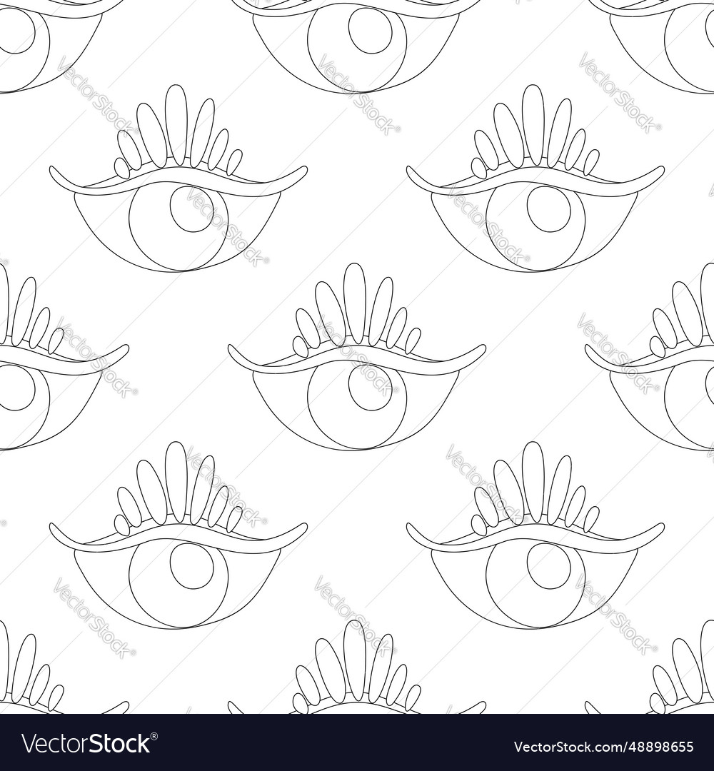 Seamless pattern with psyhodelical print vector image Seamless pattern with psyhodelical print