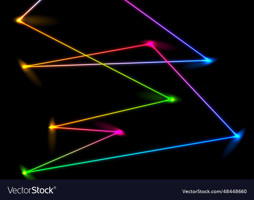 Abstract colorful neon laser lines background