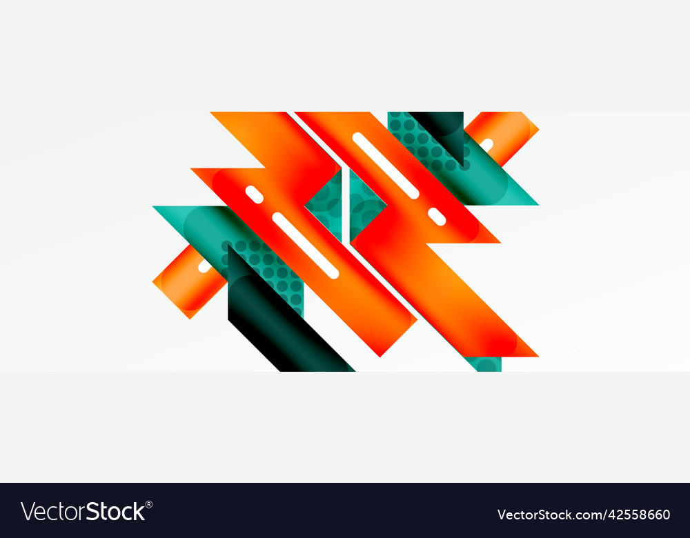 Background color abstract overlapping stripes vector image Background color abstract overlapping stripes