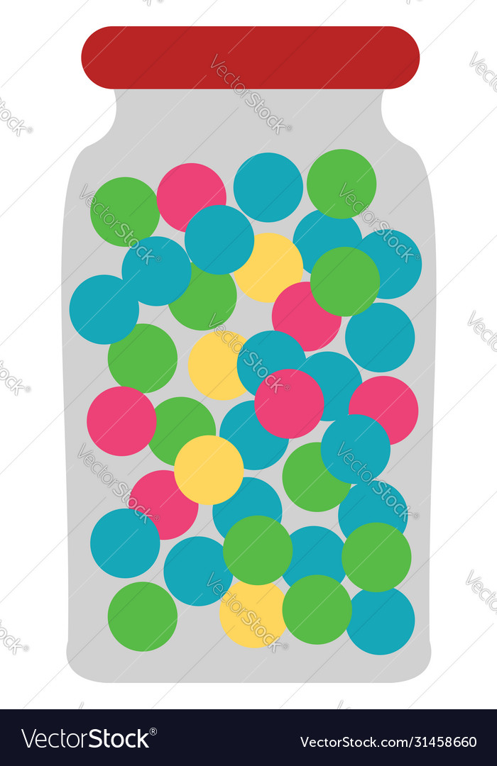 Chewing gums on white background