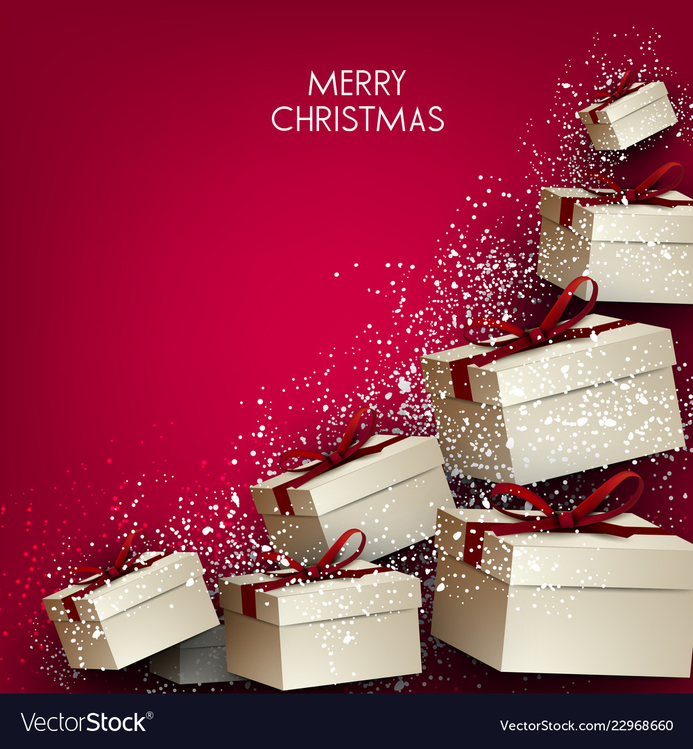 elegance background with christmas gifts gifts background
