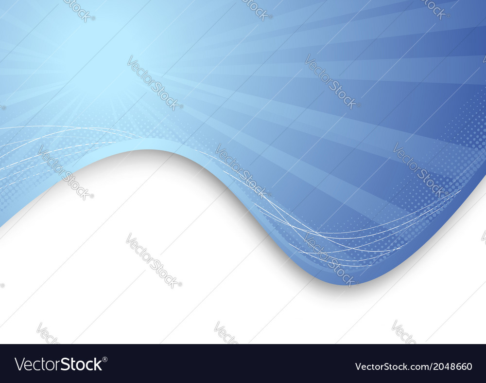 Modern blue ray background template