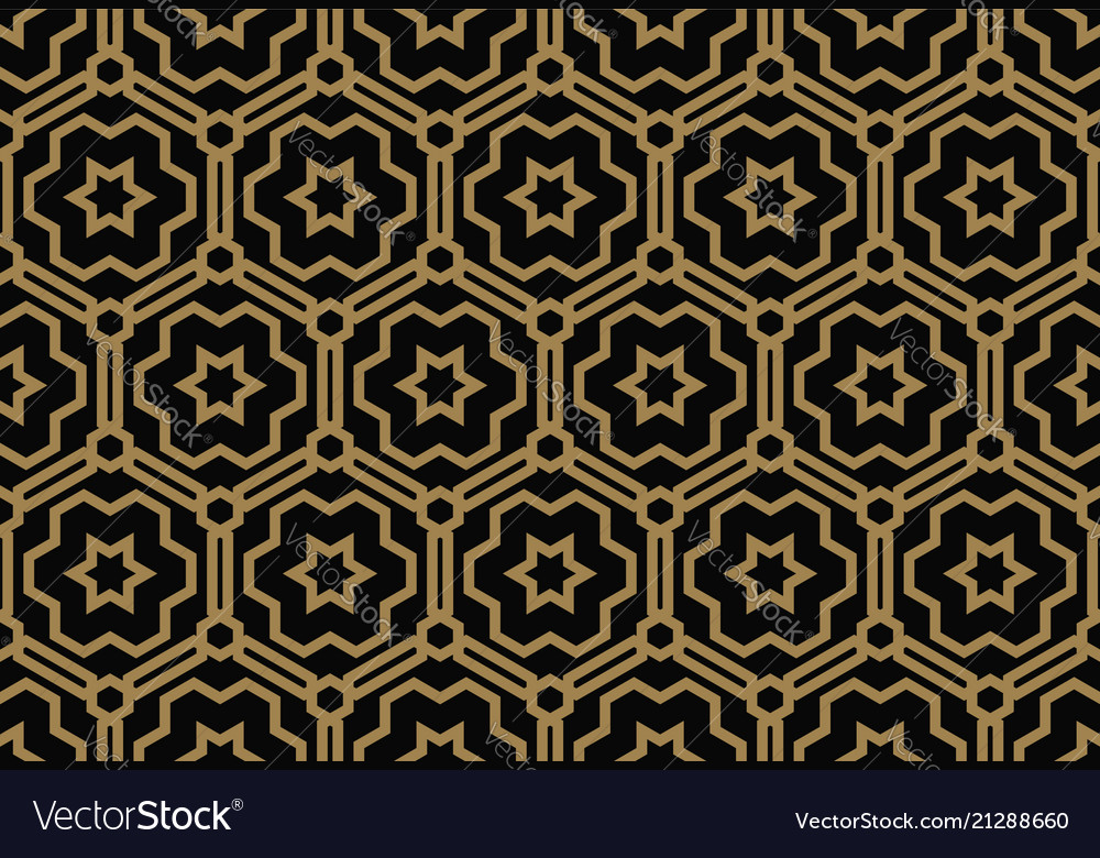 Modern Geometric Hexagon Pattern