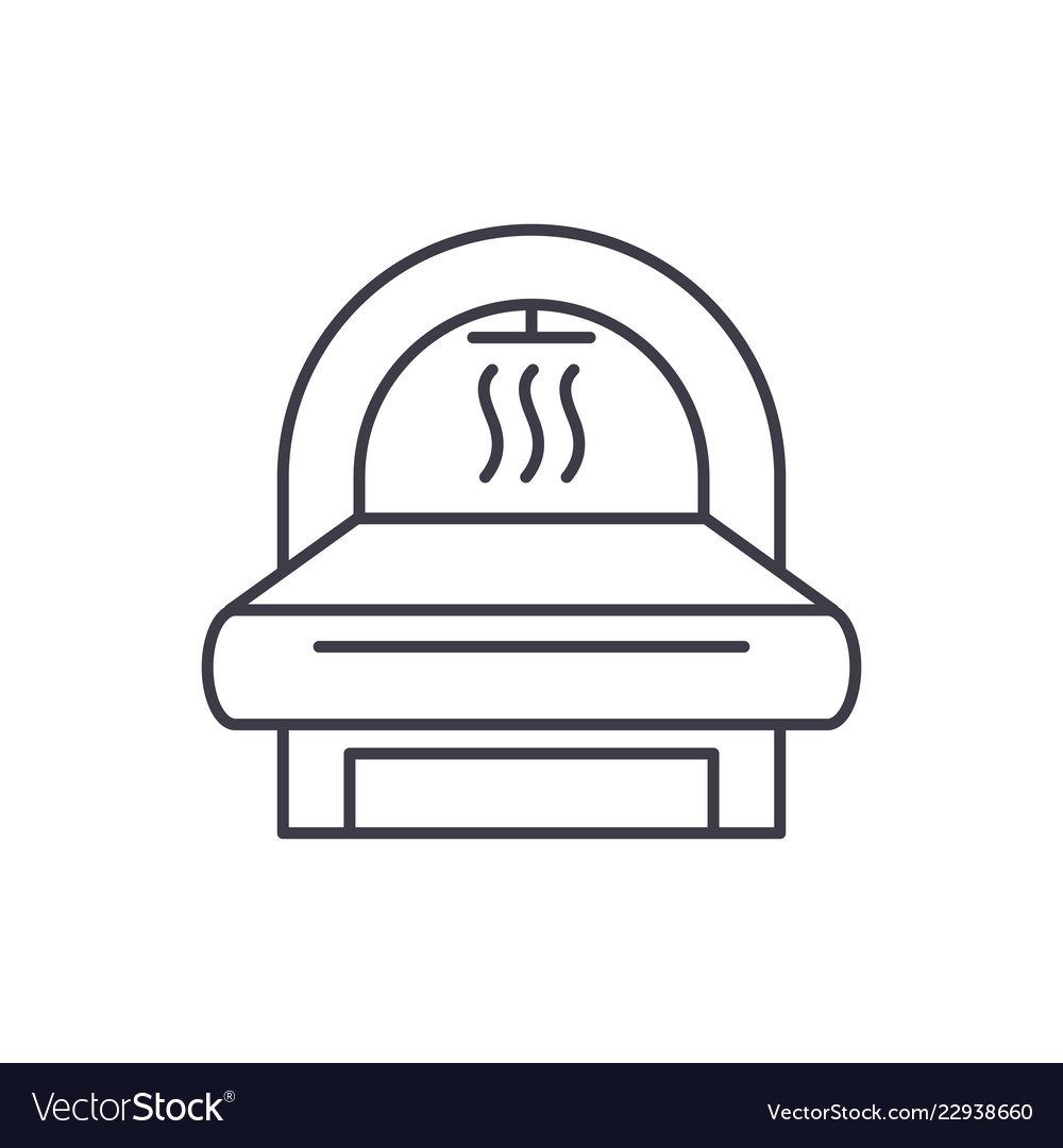 Mri line icon concept linear