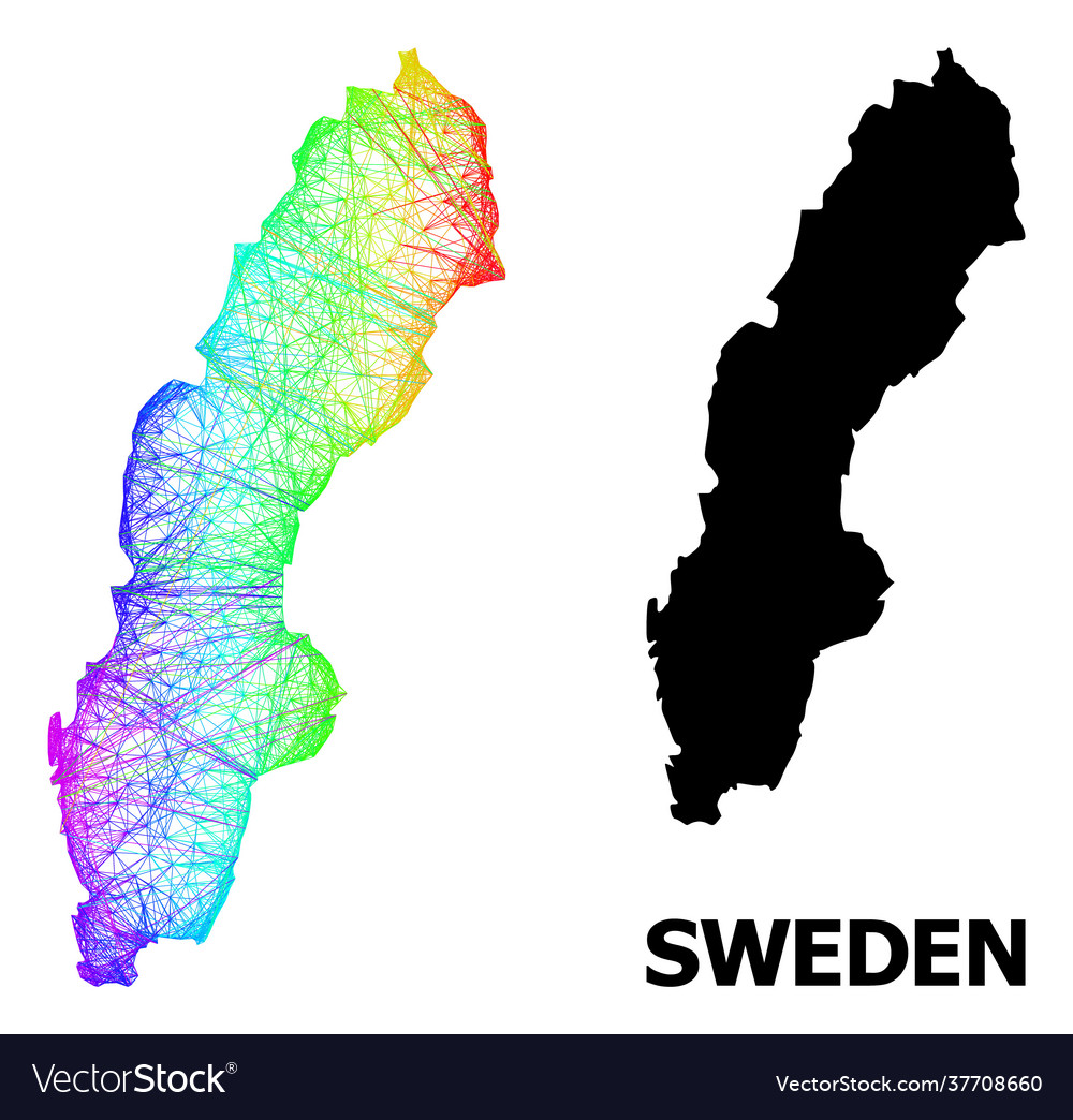 Net map sweden with spectrum gradient