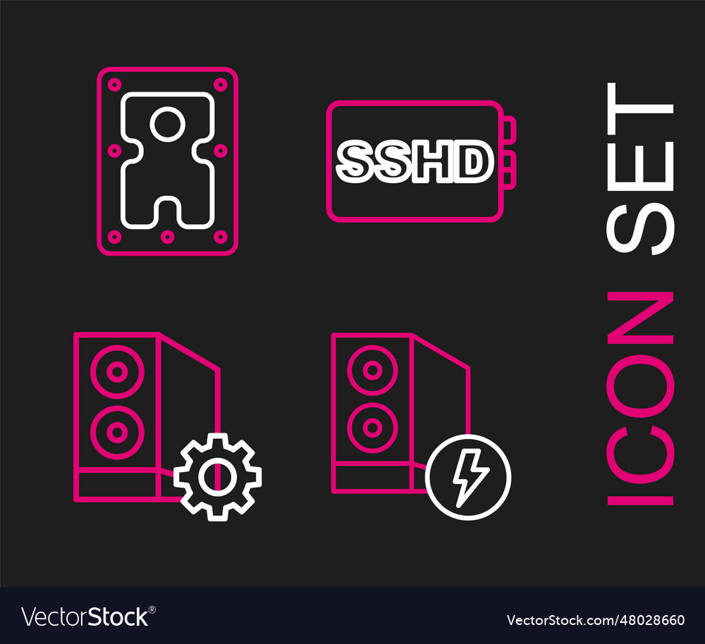 Set line case of computer sshd card and hard disk