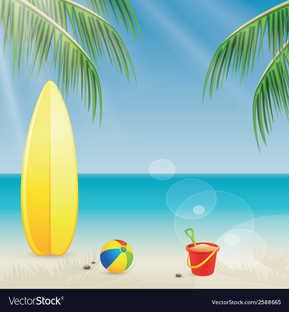 Abstract summer vacation background with special