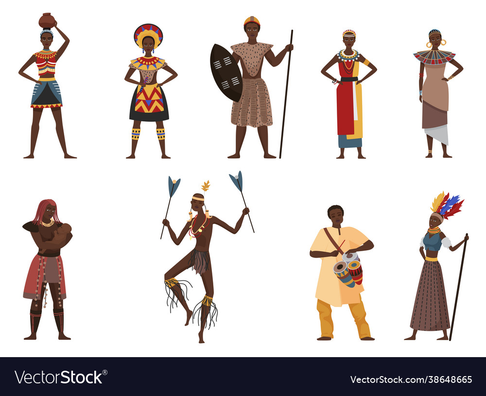 Download Tribal African People Royalty-Free Stock Illustration