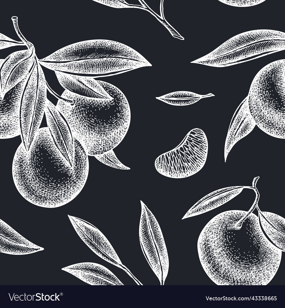 Citrus seamless pattern background design