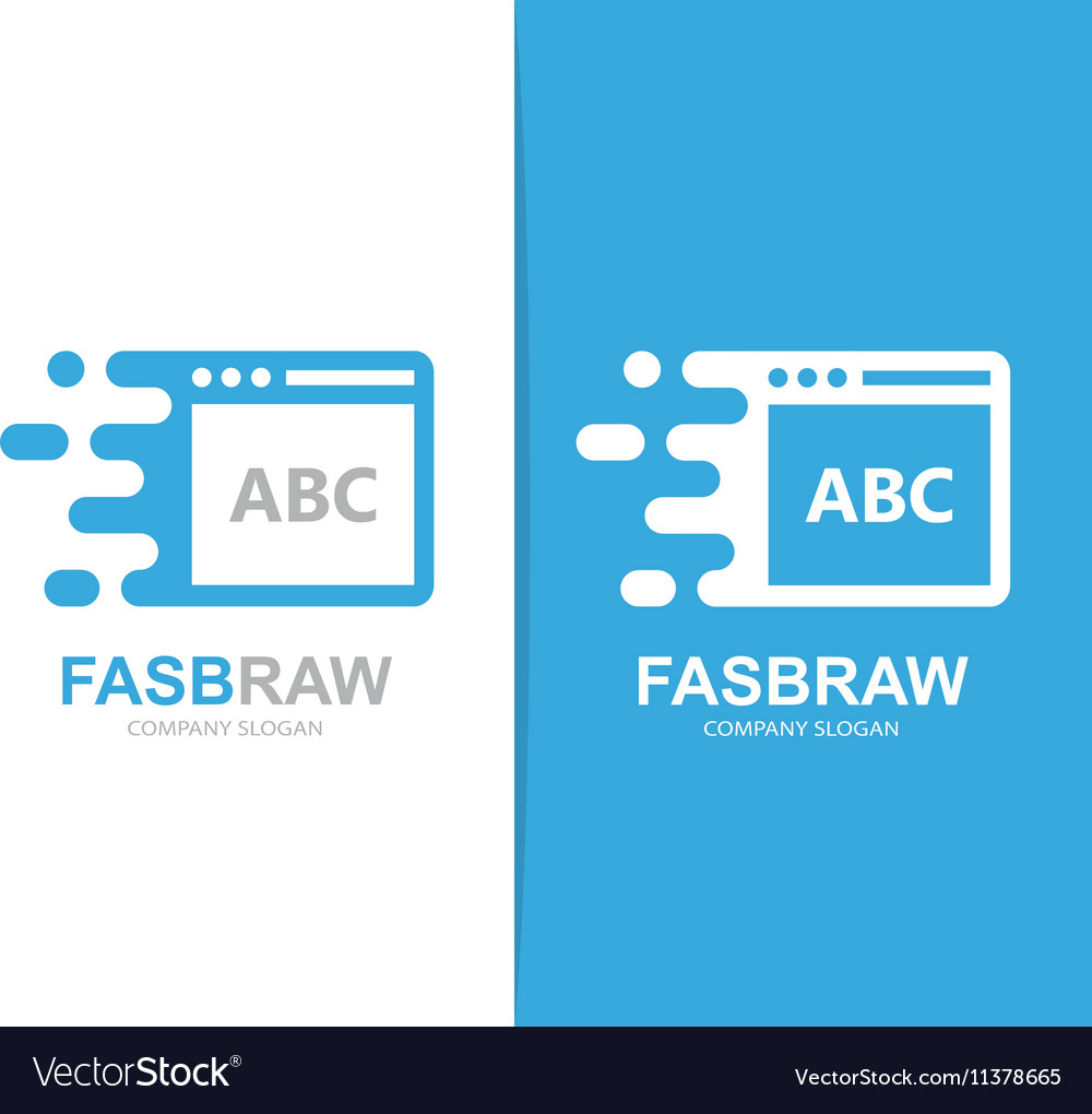 Fast browser logo combination speed web