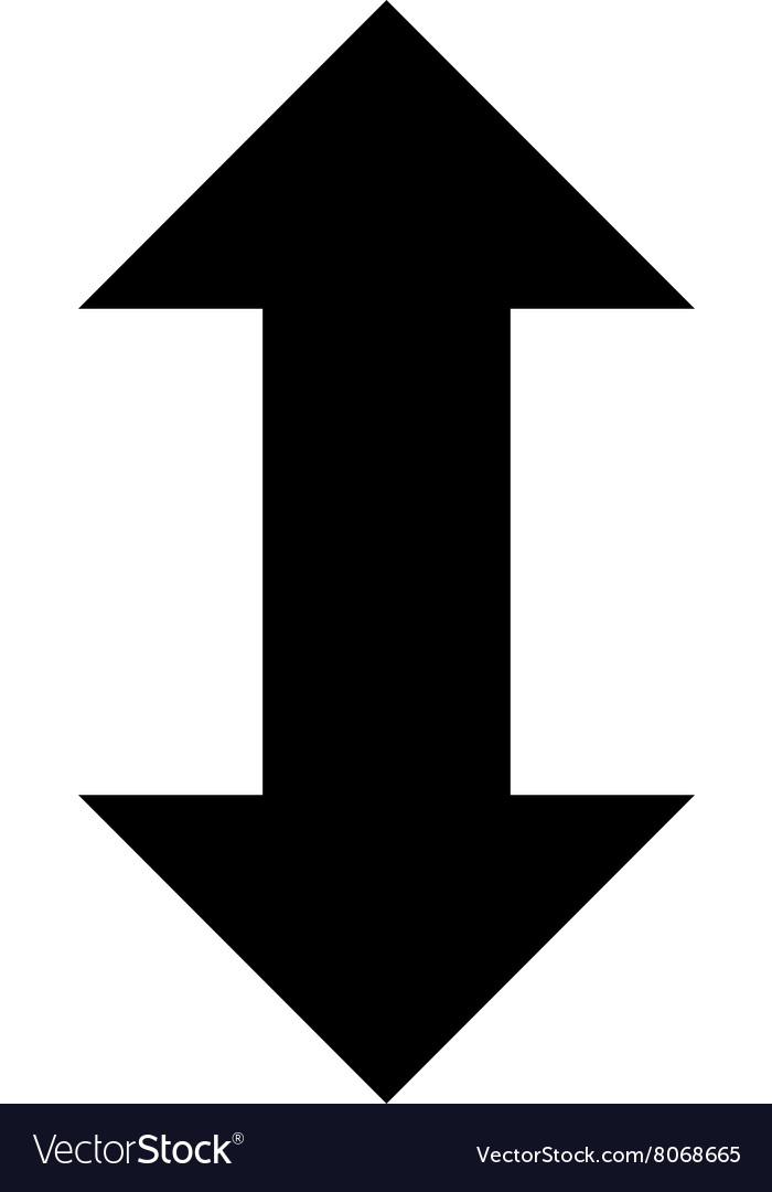 Vertikale Austauschpfeile flache Symbol