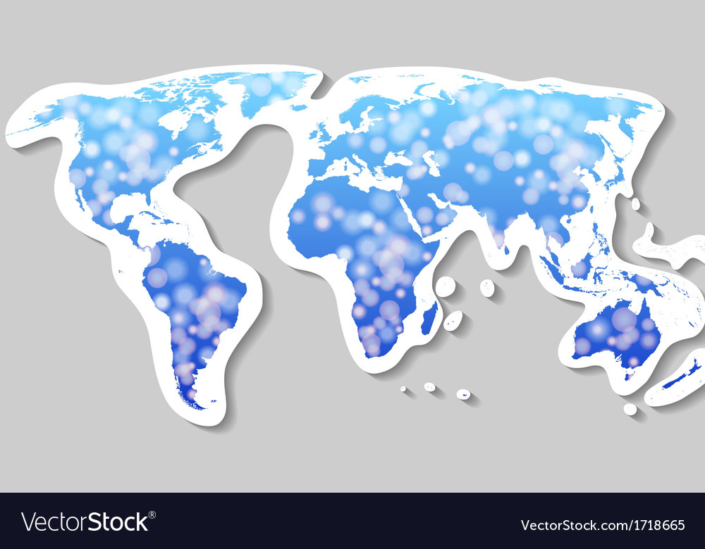 Silhueta Do Mapa Mundial Vector Art World Map Silhouette World Map ...