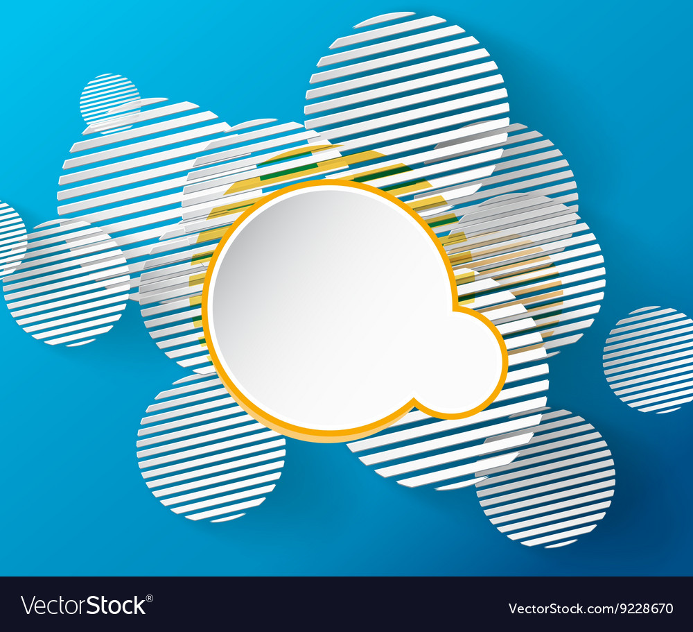 Abstract background with circles and place