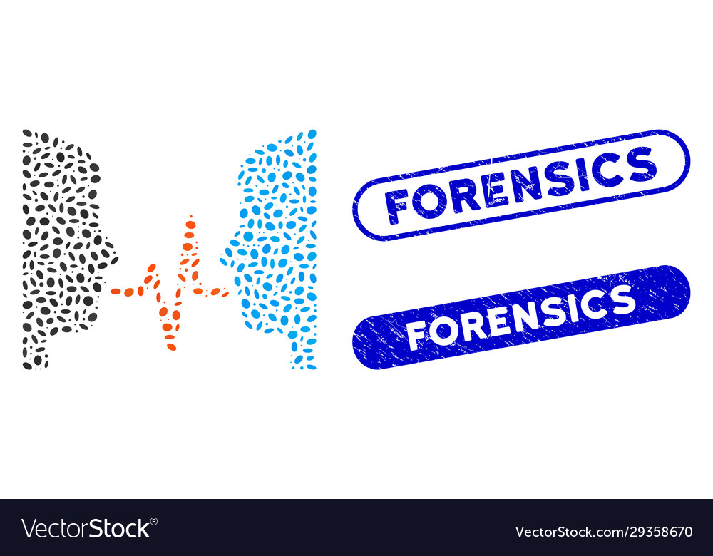 Elliptic mosaic dialog signal with distress vector image Elliptic mosaic dialog signal with distress