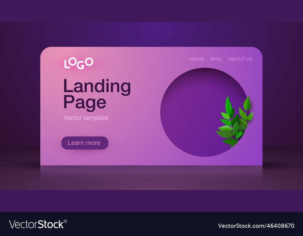 Minimal style banner design colorful elements