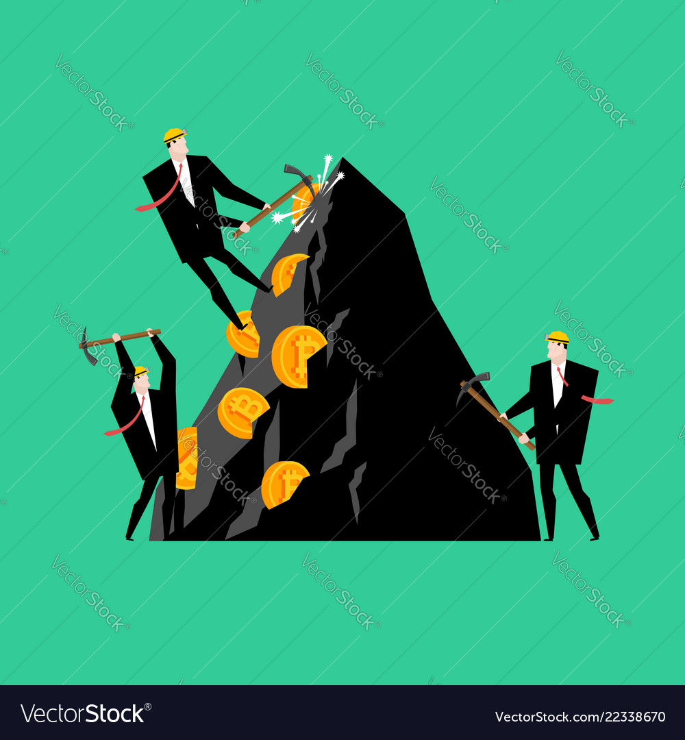 Mining bitcoin pool concept minir extraction