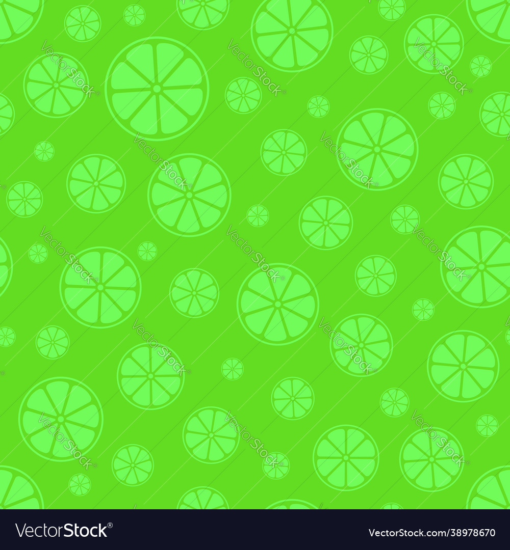 Seamless pattern isolated round slices citrus